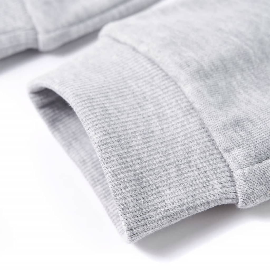 Pantaloni de trening pentru copii, gri melanj, 92 Pantaloni de trening pentru copii, gri melanj, 92