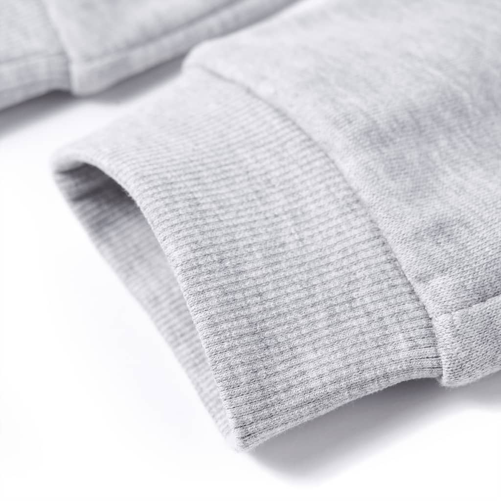 Pantaloni de trening pentru copii, gri melanj, 104 Pantaloni de trening pentru copii, gri melanj, 104