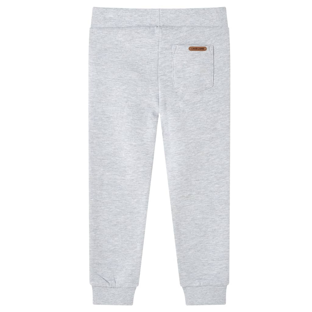 Pantaloni de trening pentru copii, gri melanj, 116 Pantaloni de trening pentru copii, gri melanj, 116