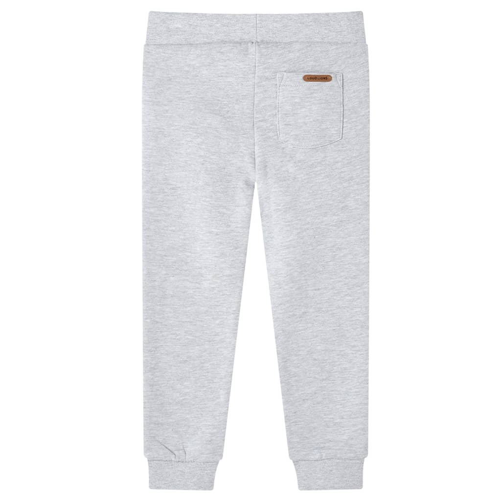 Pantaloni de trening pentru copii, gri melanj, 128
