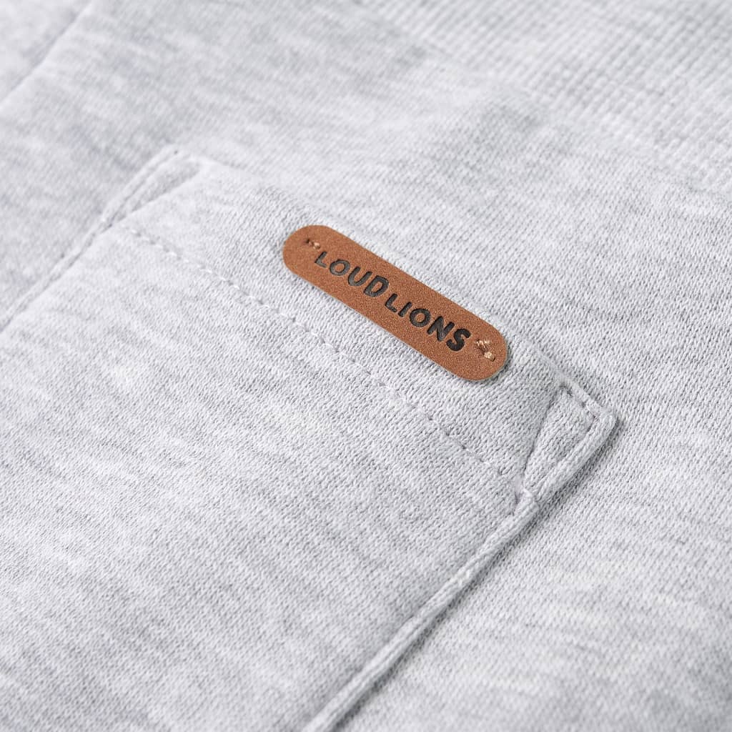 Pantaloni de trening pentru copii, gri melanj, 128