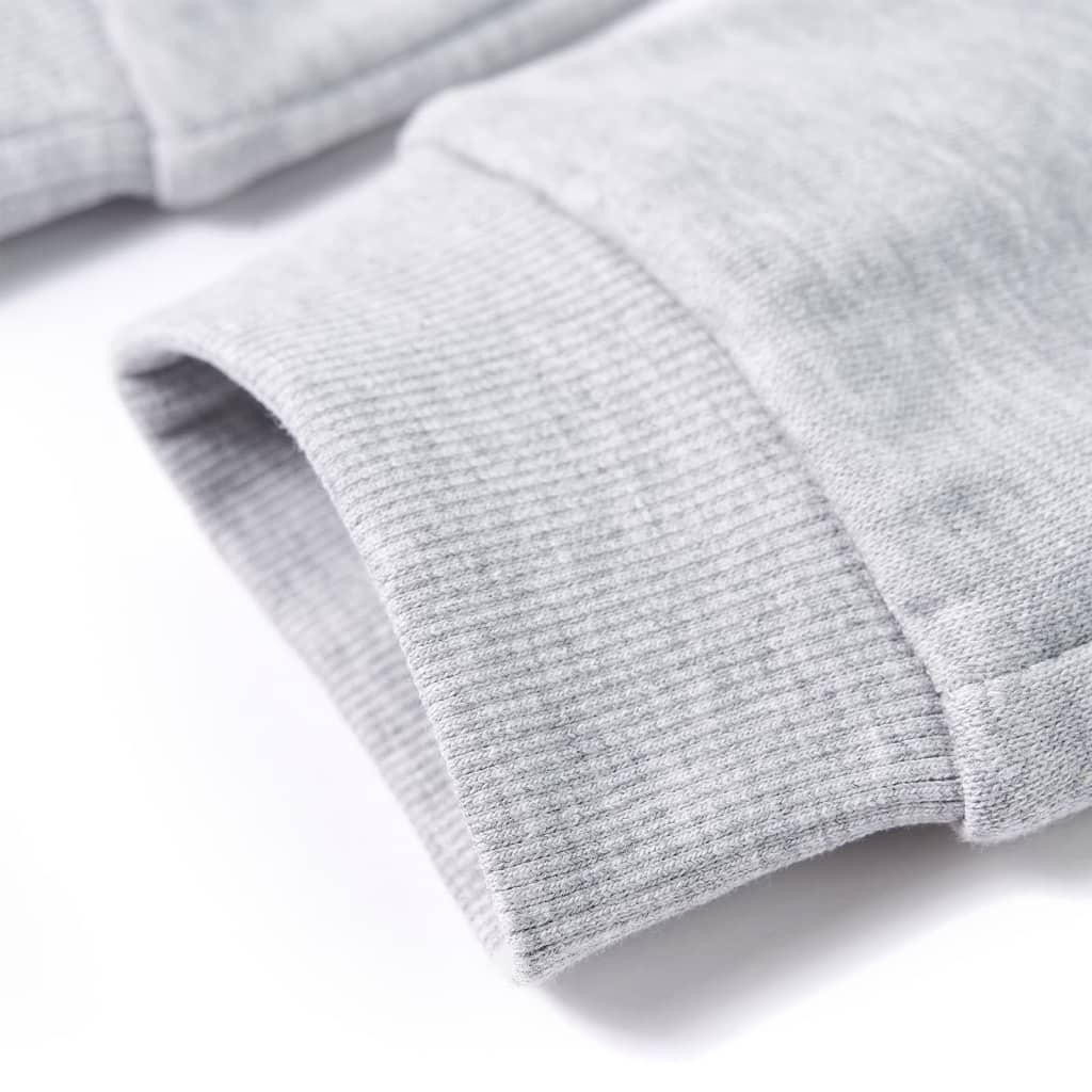 Pantaloni de trening pentru copii, gri melanj, 140 Pantaloni de trening pentru copii, gri melanj, 140