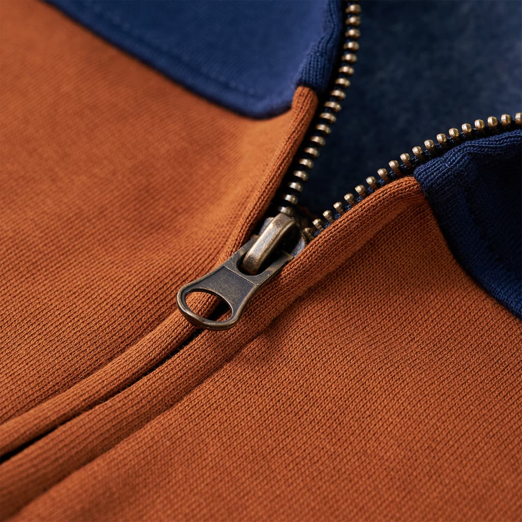 Hanorac cu glugă pentru copii, cu fermoar, 92