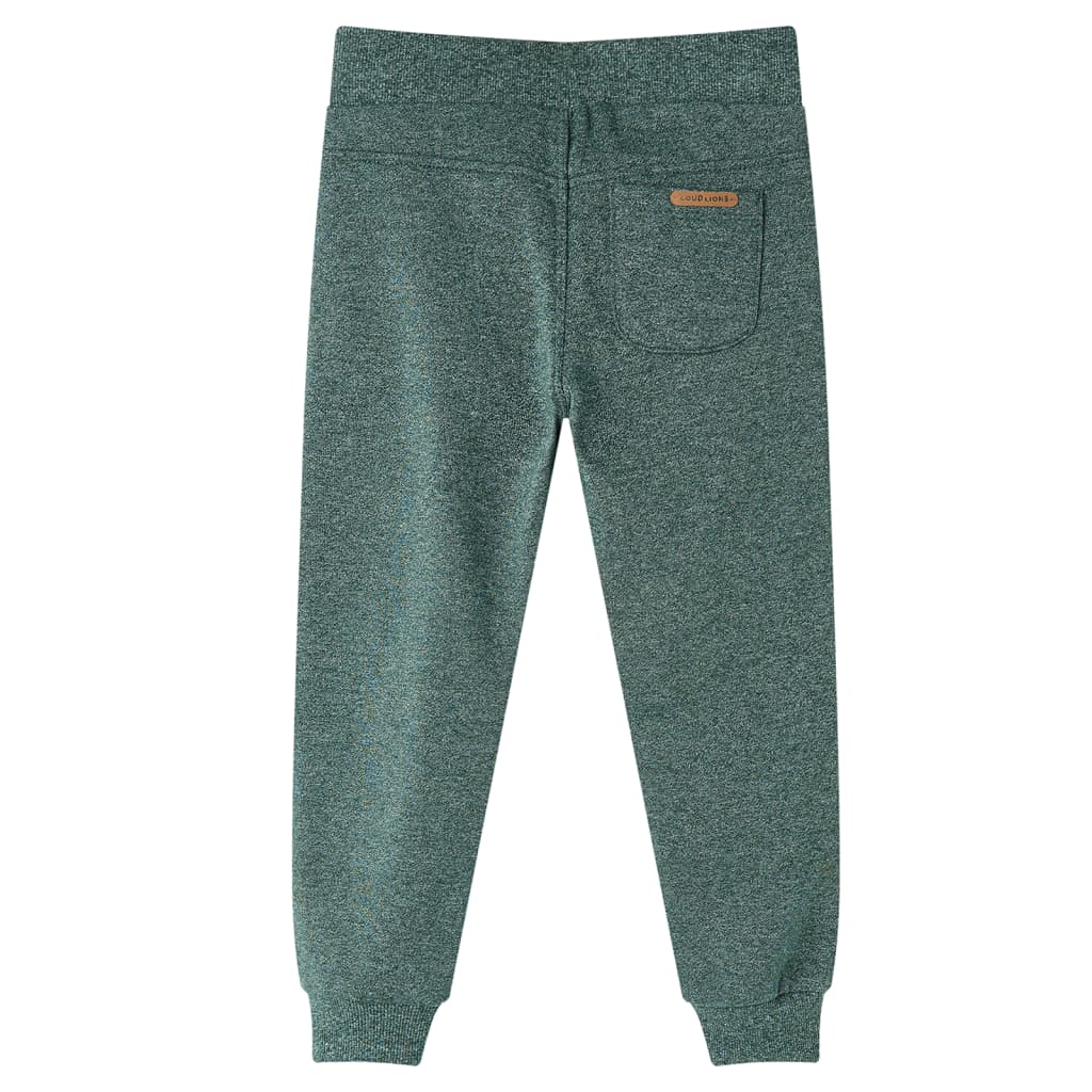 Pantaloni de trening pentru copii, verde închis, 92 Pantaloni de trening pentru copii, verde închis, 92