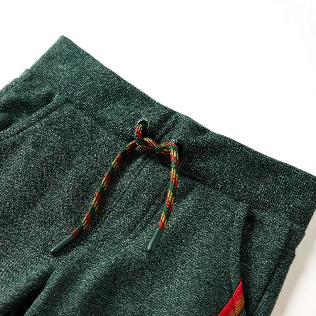 Pantaloni de trening pentru copii, verde închis, 92 Pantaloni de trening pentru copii, verde închis, 92