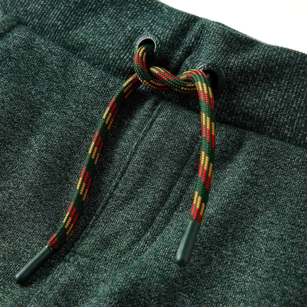 Pantaloni de trening pentru copii, verde închis, 92 Pantaloni de trening pentru copii, verde închis, 92
