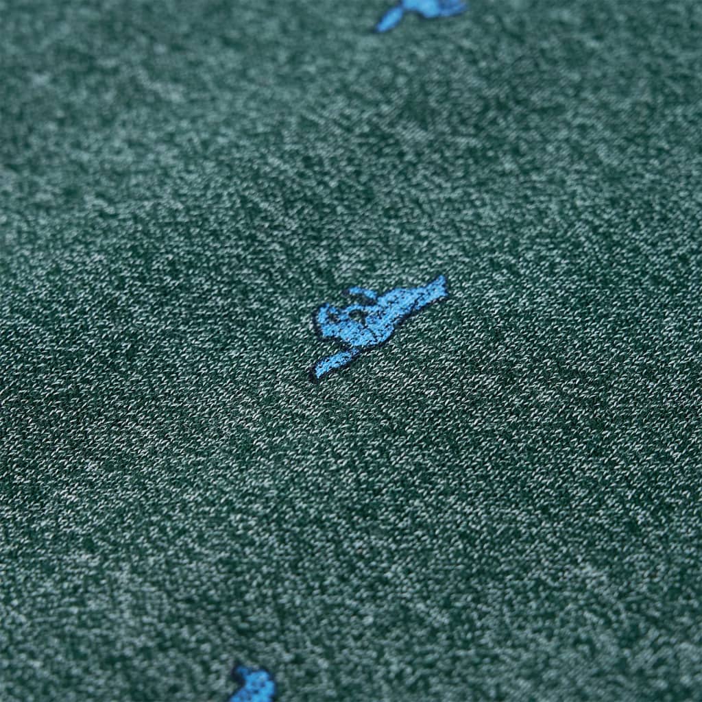 Bluzon pentru copii, verde închis melanj, 128