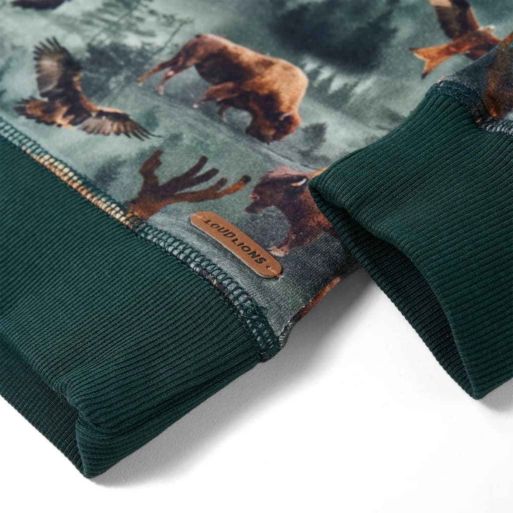 Bluzon pentru copii, verde închis, 92