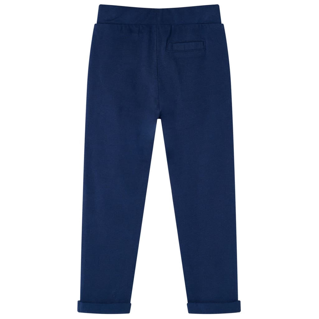 Pantaloni pentru copii cu șnur, bleumarin, 104 Pantaloni pentru copii cu șnur, bleumarin, 104