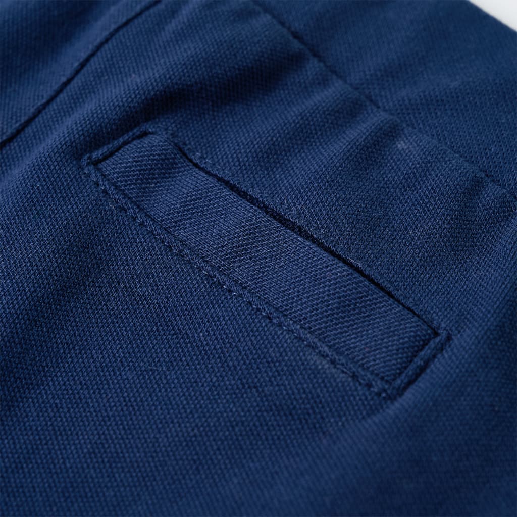 Pantaloni pentru copii cu șnur, bleumarin, 128 Pantaloni pentru copii cu șnur, bleumarin, 128