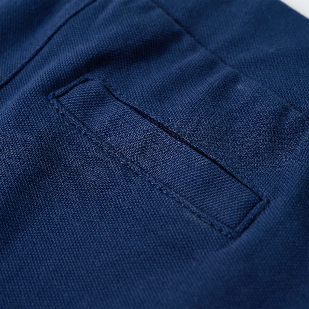 Pantaloni pentru copii cu șnur, bleumarin, 140 Pantaloni pentru copii cu șnur, bleumarin, 140