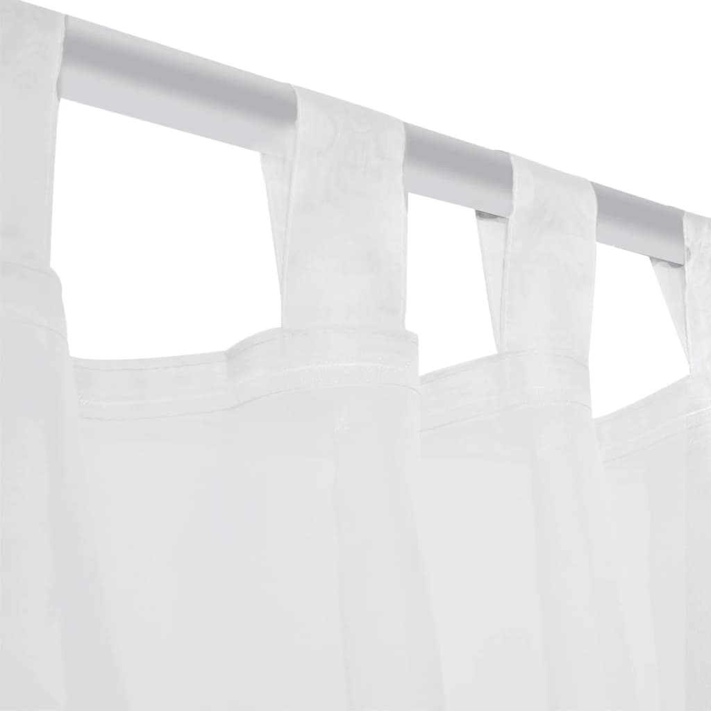 Draperie transparentă, 2 buc., 140 x 245 cm, alb Draperie transparentă, 2 buc., 140 x 245 cm, alb