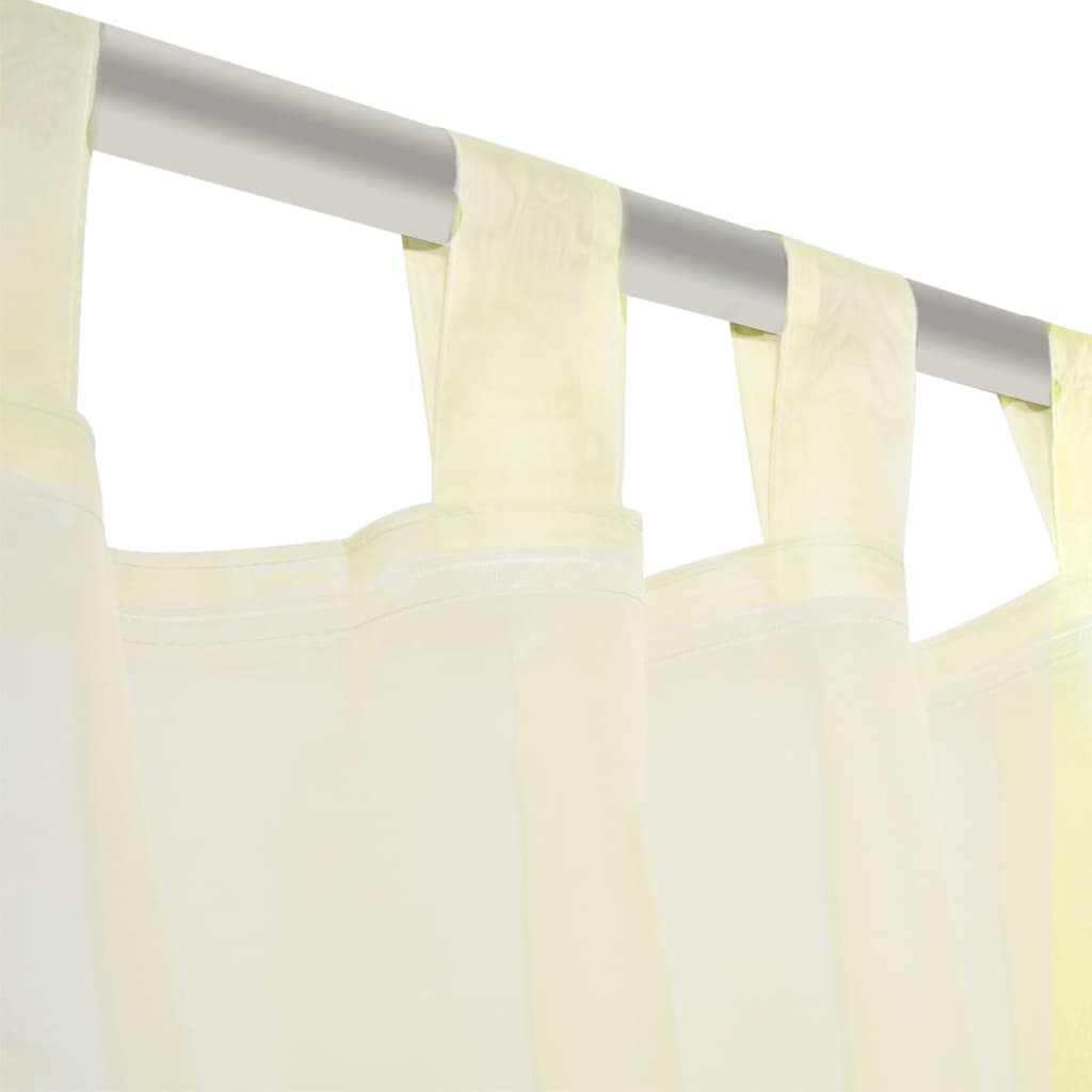 Perdea transparentă, 2 buc., 140 x 225 cm, crem Perdea transparentă, 2 buc., 140 x 225 cm, crem
