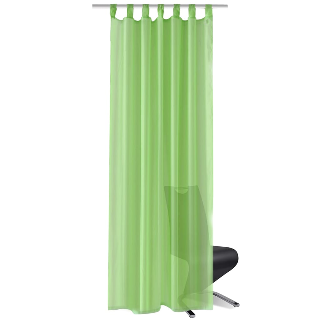 Perdea transparentă, 2 buc., 140 x 175 cm, verde măr Perdea transparentă, 2 buc., 140 x 175 cm, verde măr