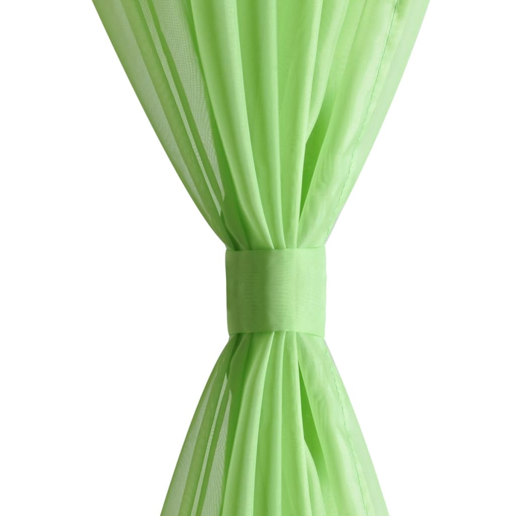 Perdea transparentă, 2 buc., 140 x 175 cm, verde măr Perdea transparentă, 2 buc., 140 x 175 cm, verde măr