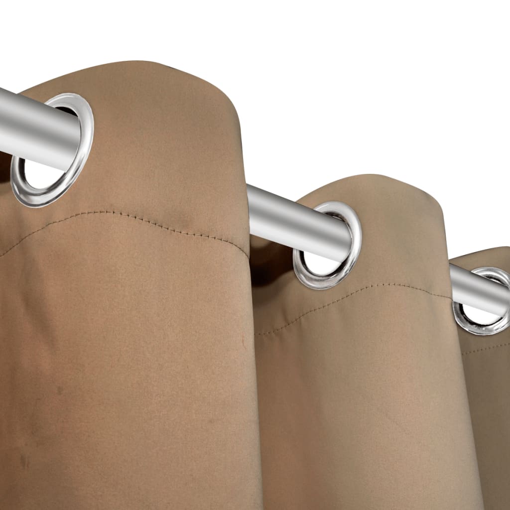 Draperii opace cu inele metalice, 2 buc., crem, 135 x 245 cm Draperii opace cu inele metalice, 2 buc., crem, 135 x 245 cm
