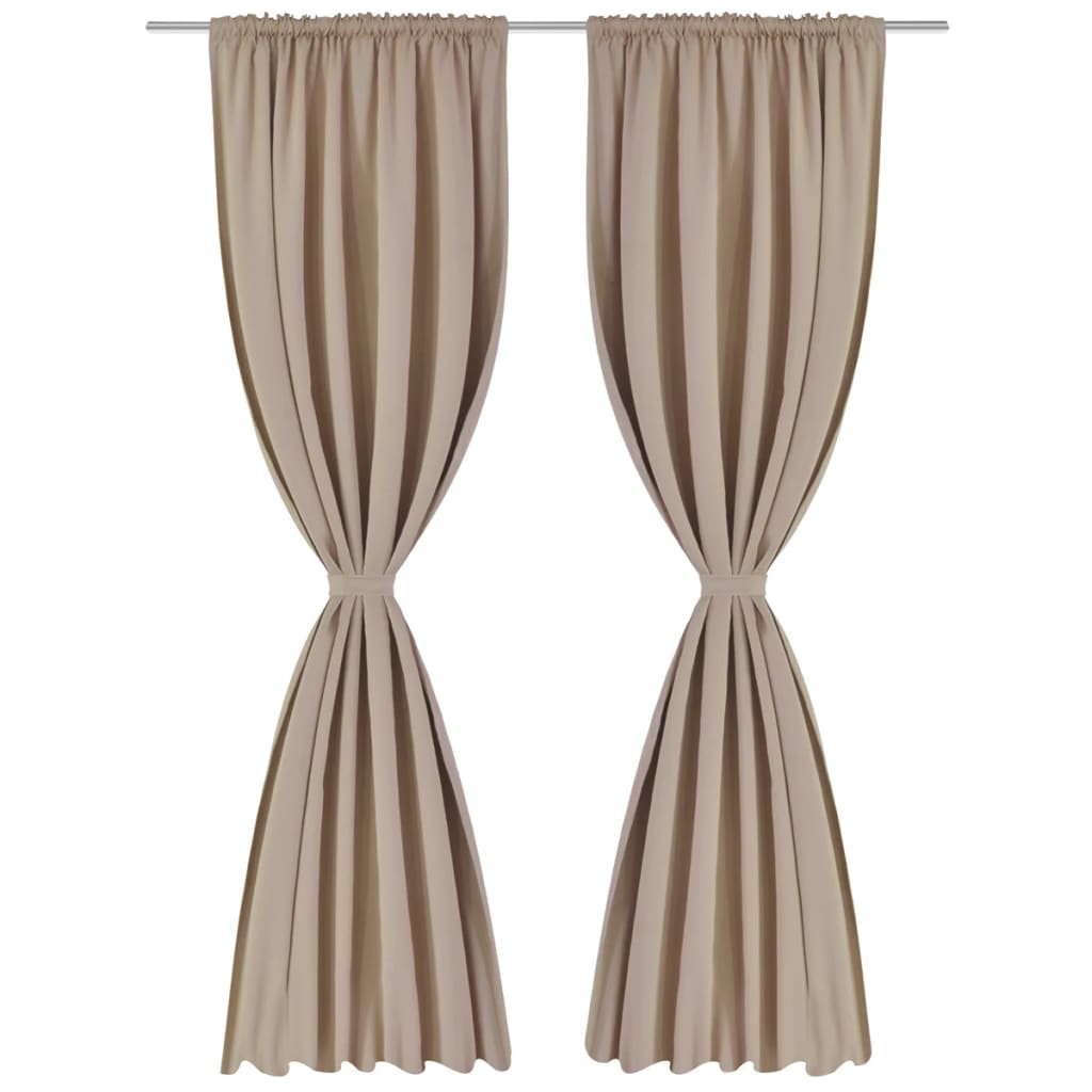 Draperii opace cu rejansă, 2 buc., crem, 135 x 245 cm Draperii opace cu rejansă, 2 buc., crem, 135 x 245 cm