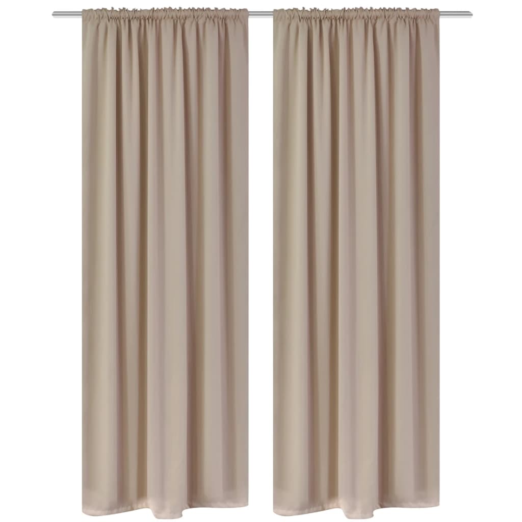 Draperii opace cu rejansă, 2 buc., crem, 135 x 245 cm Draperii opace cu rejansă, 2 buc., crem, 135 x 245 cm
