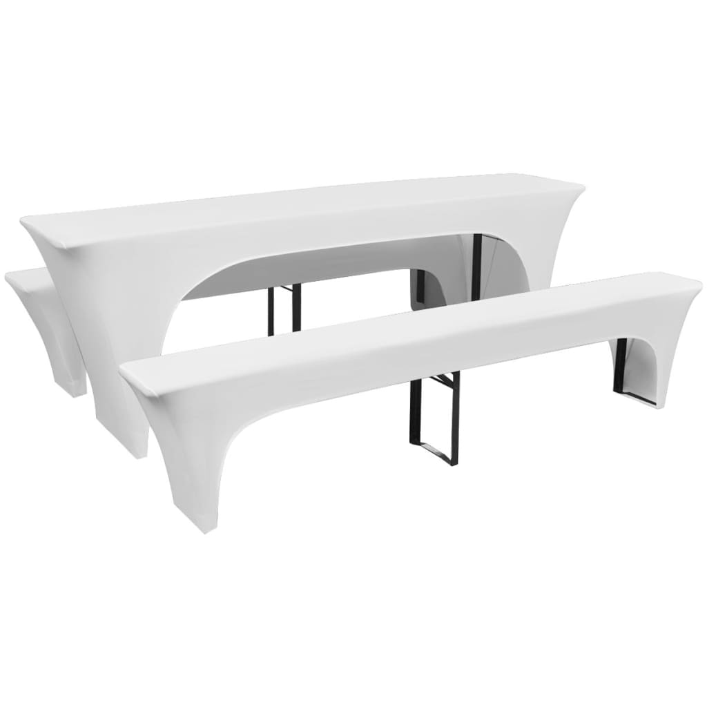 Set huse pentru masa de bere și băncuțe, 220x70x80 cm, negru, 3 buc. Set huse pentru masa de bere și băncuțe, 220x70x80 cm, negru, 3 buc.