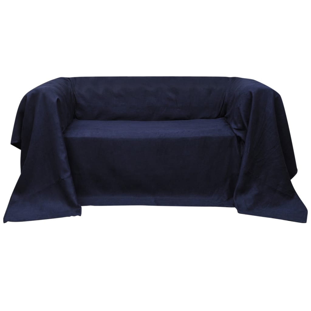 Husă din velur micro-fibră pentru canapea, 270 x 350 cm, bleumarin Husă din velur micro-fibră pentru canapea, 270 x 350 cm, bleumarin