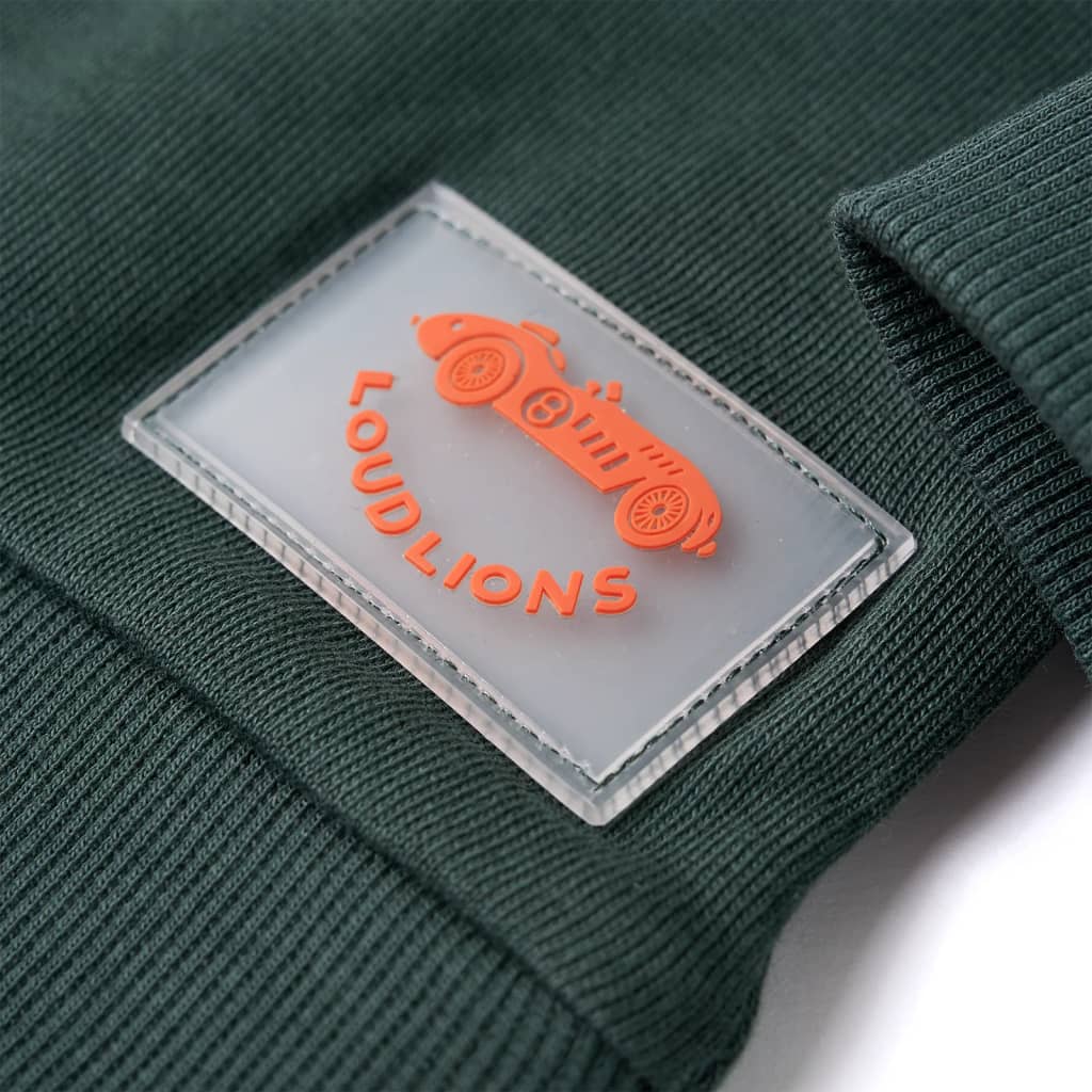 Bluzon pentru copii, verde închis, 128