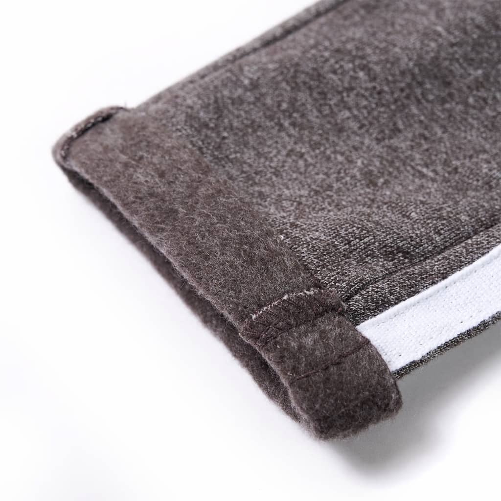 Pantaloni de trening pentru copii, gri închis melanj, 140 Pantaloni de trening pentru copii, gri închis melanj, 140