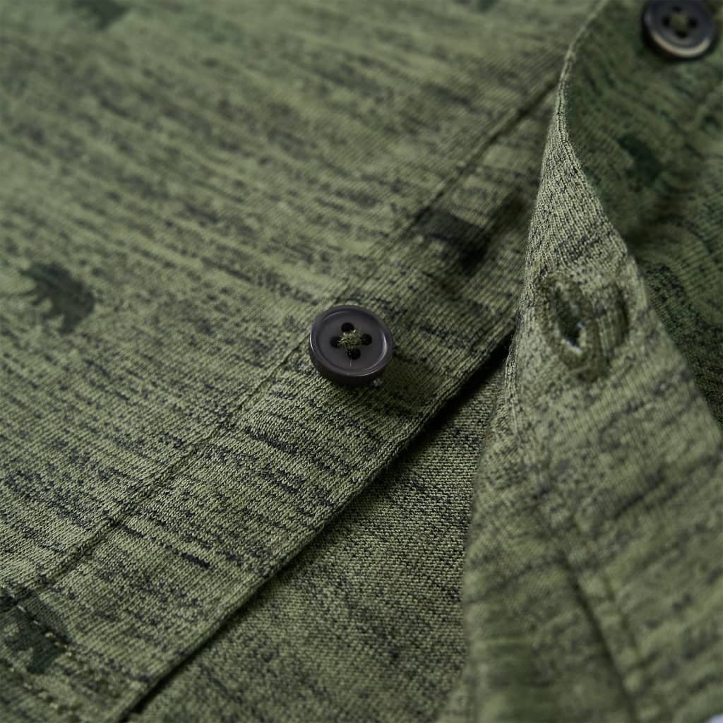 Cămașă pentru copii, kaki melanj, 92