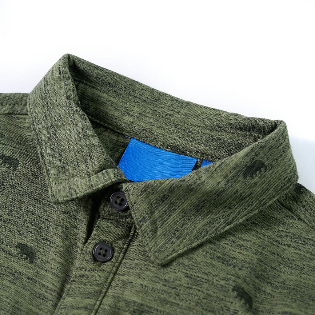 Cămașă pentru copii, kaki melanj, 140