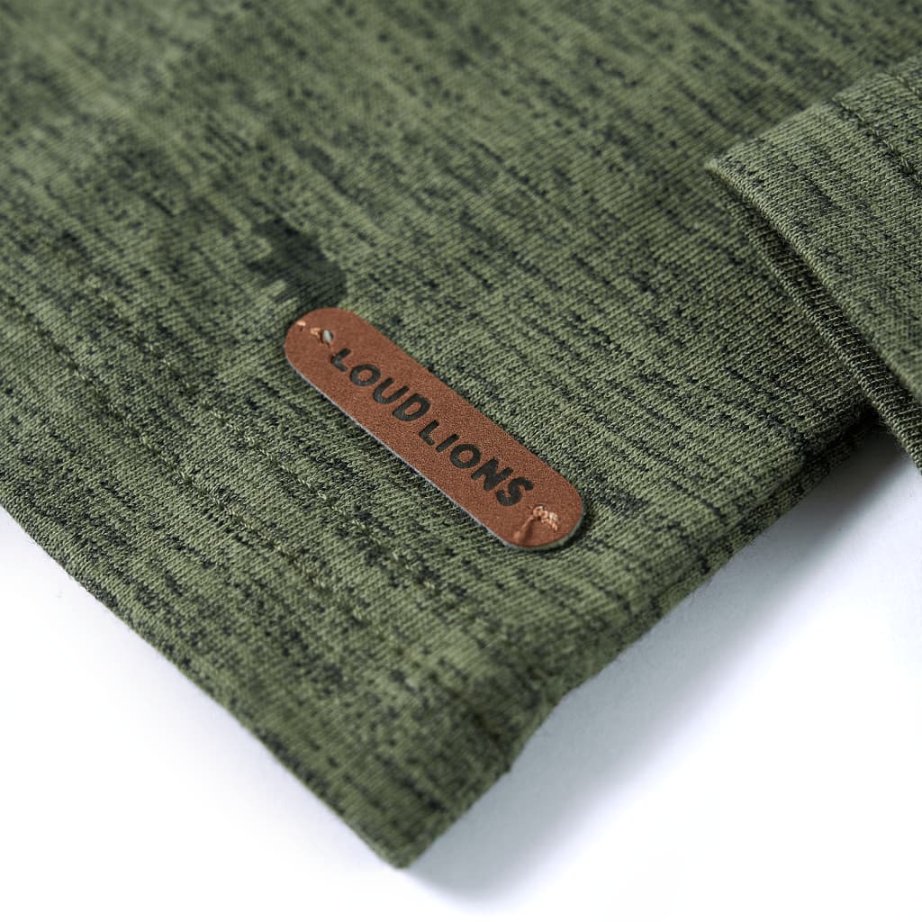 Cămașă pentru copii, kaki melanj, 140