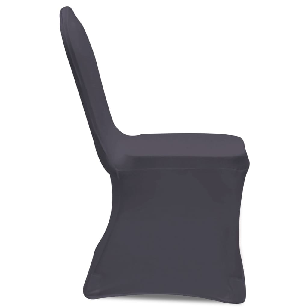 vidaXL Husă de scaun elastică, 6 buc., antracit vidaXL Husă de scaun elastică, 6 buc., antracit