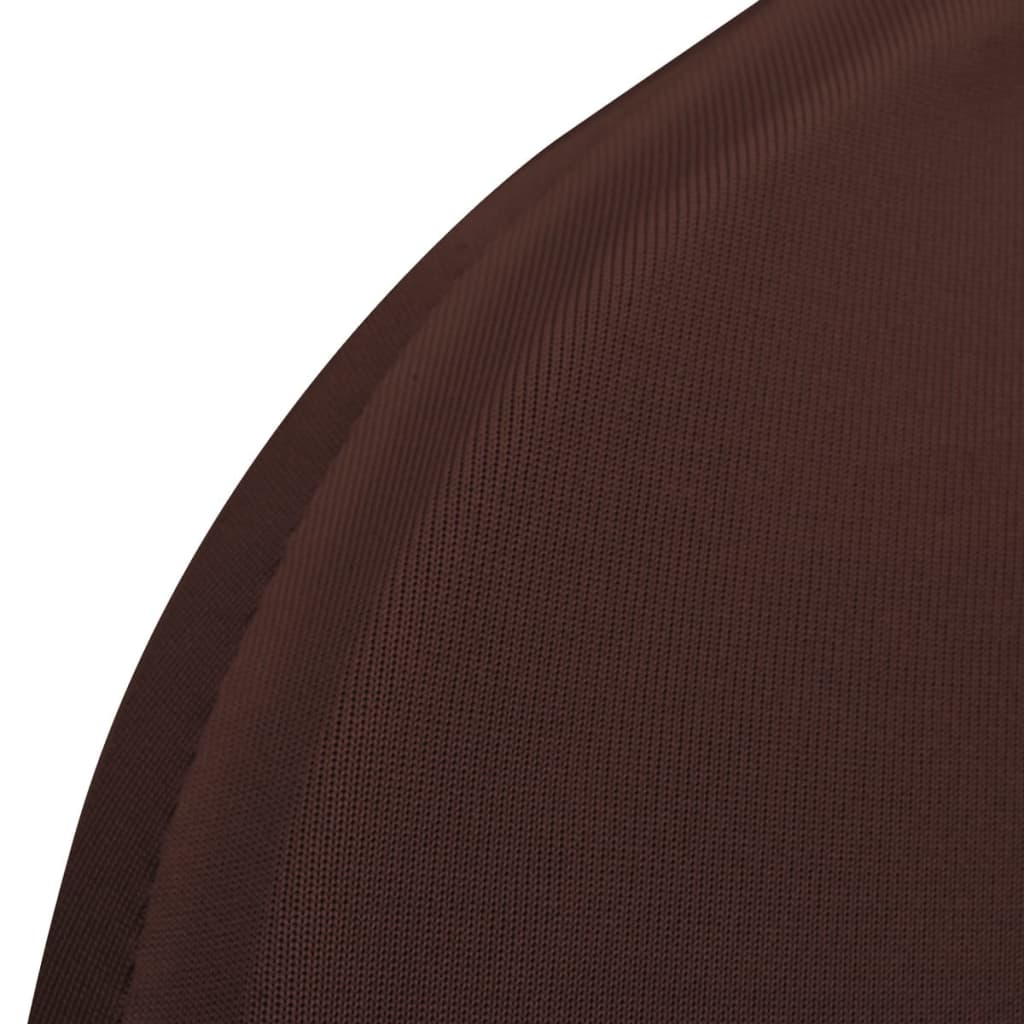 vidaXL Husă de scaun elastică, 6 buc., maro vidaXL Husă de scaun elastică, 6 buc., maro