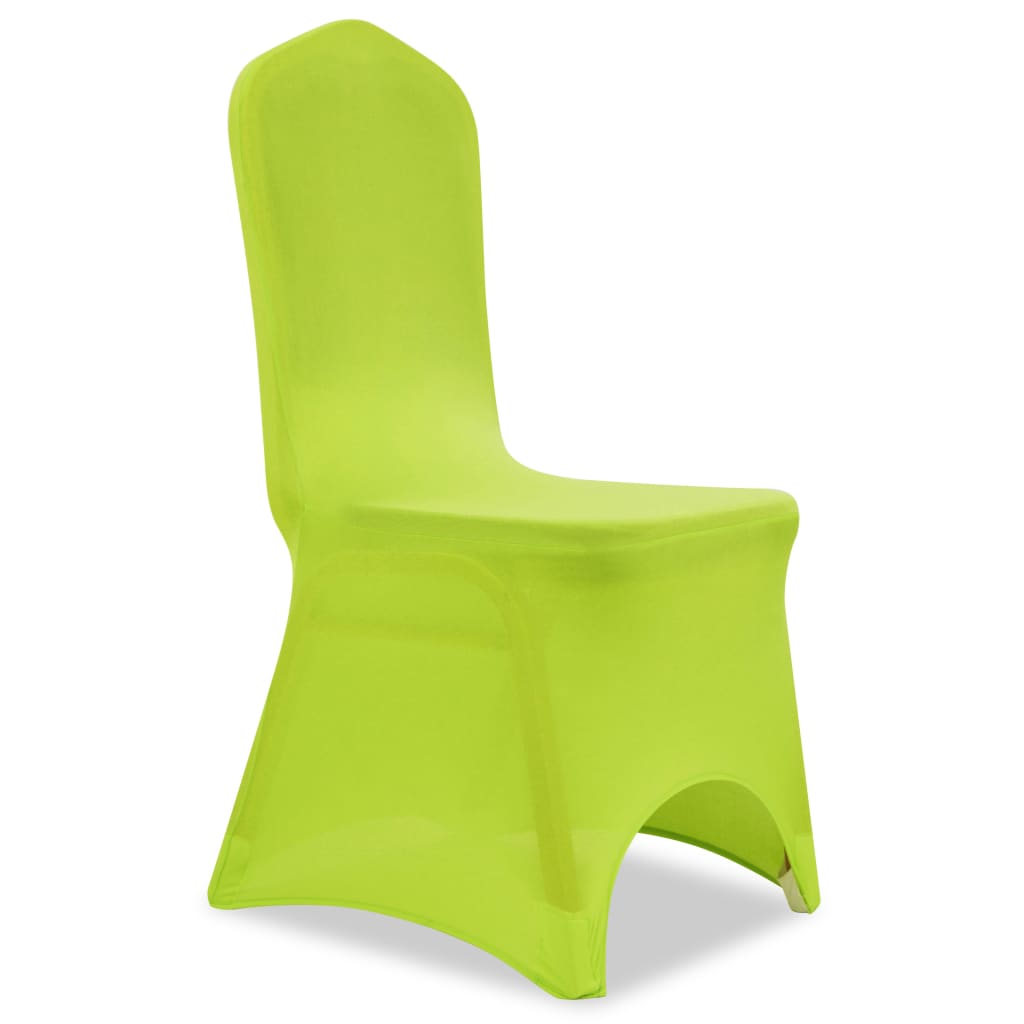 vidaXL Husă de scaun elastică, 6 buc., verde vidaXL Husă de scaun elastică, 6 buc., verde