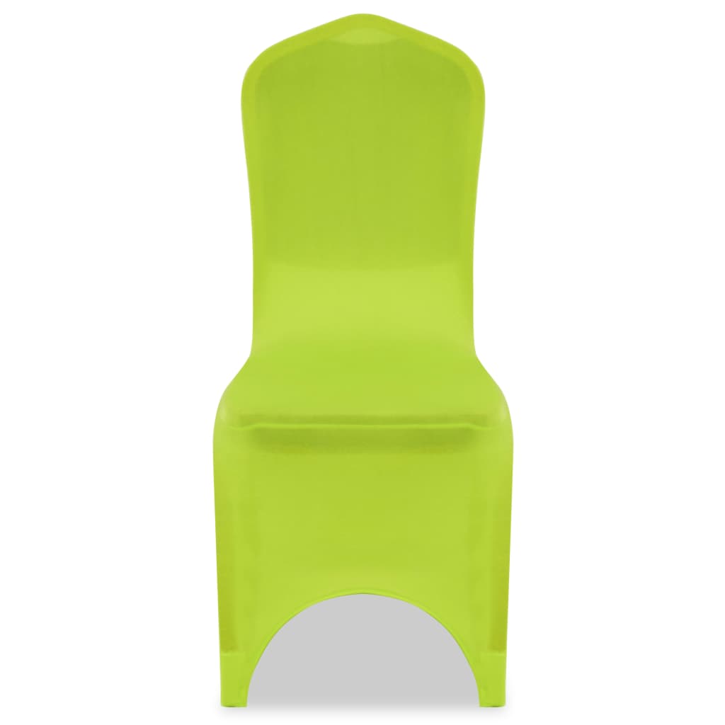 vidaXL Husă de scaun elastică, 6 buc., verde vidaXL Husă de scaun elastică, 6 buc., verde