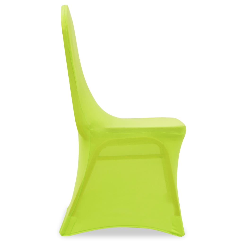 vidaXL Husă de scaun elastică, 6 buc., verde vidaXL Husă de scaun elastică, 6 buc., verde