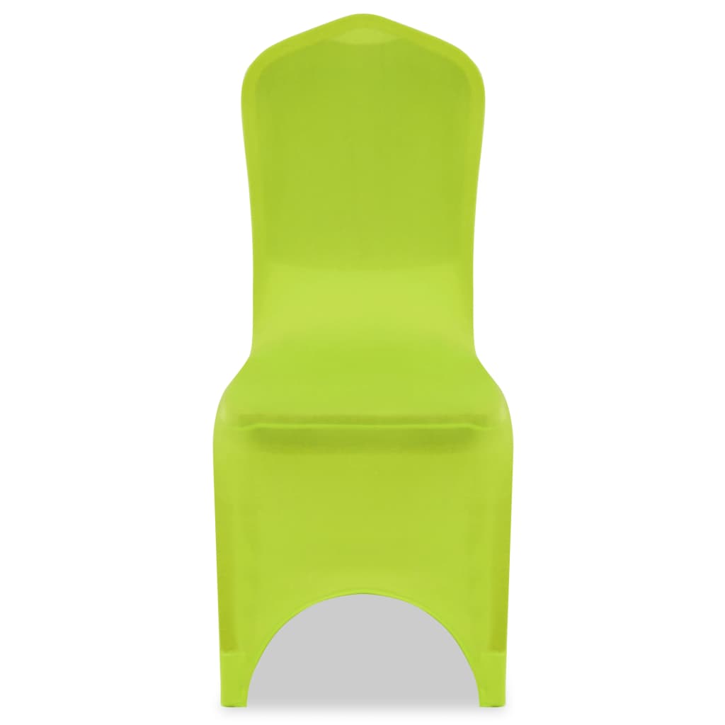vidaXL Husă de scaun elastică, 4 buc., verde vidaXL Husă de scaun elastică, 4 buc., verde