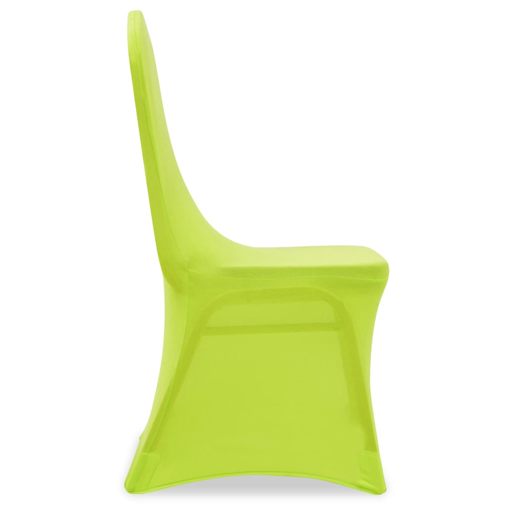 vidaXL Husă de scaun elastică, 4 buc., verde vidaXL Husă de scaun elastică, 4 buc., verde
