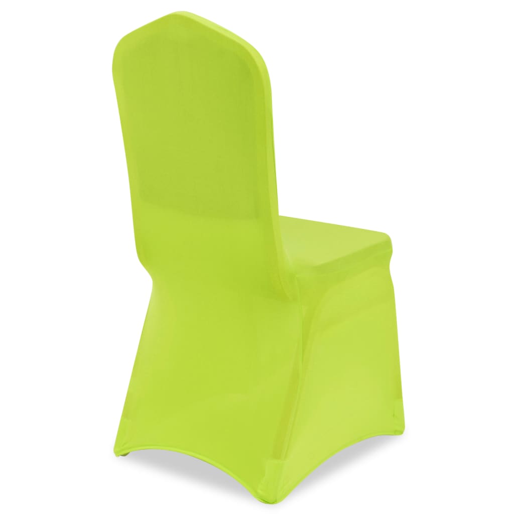 vidaXL Husă de scaun elastică, 4 buc., verde vidaXL Husă de scaun elastică, 4 buc., verde