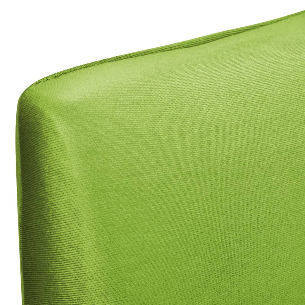 vidaXL Huse de scaun elastice drepte, 6 buc., verde vidaXL Huse de scaun elastice drepte, 6 buc., verde