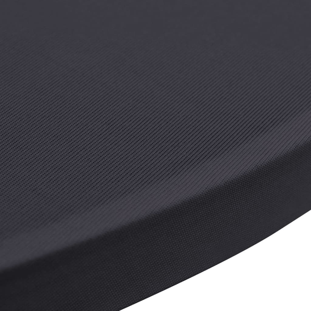 vidaXL Husă elastică pentru masă, 2 buc., antracit, 60 cm vidaXL Husă elastică pentru masă, 2 buc., antracit, 60 cm