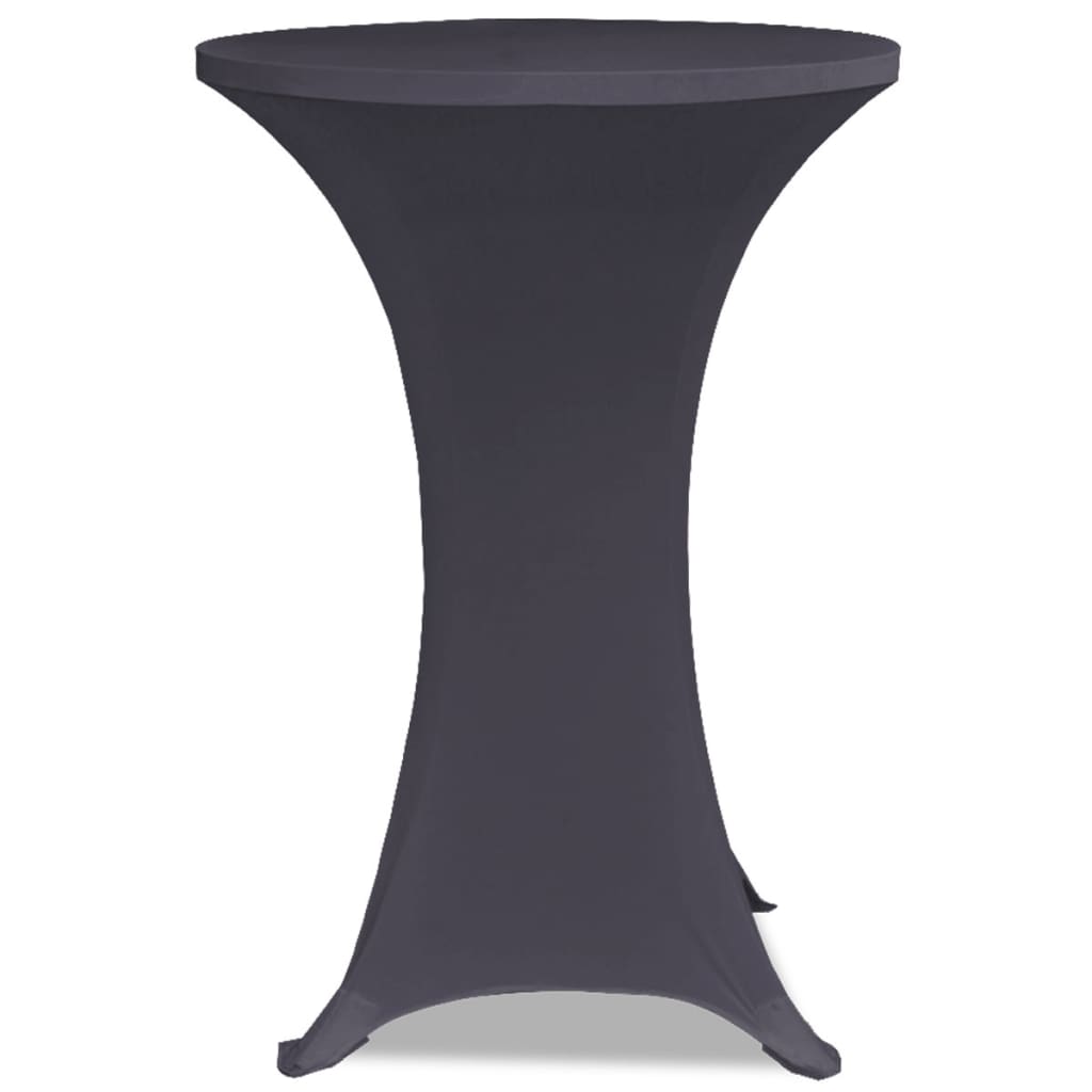 vidaXL Husă elastică pentru masă, 2 buc., antracit, 80 cm