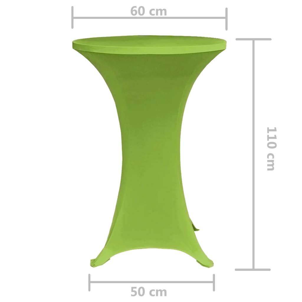 vidaXL Husă elastică pentru masă, 2 buc., verde, 60 cm vidaXL Husă elastică pentru masă, 2 buc., verde, 60 cm