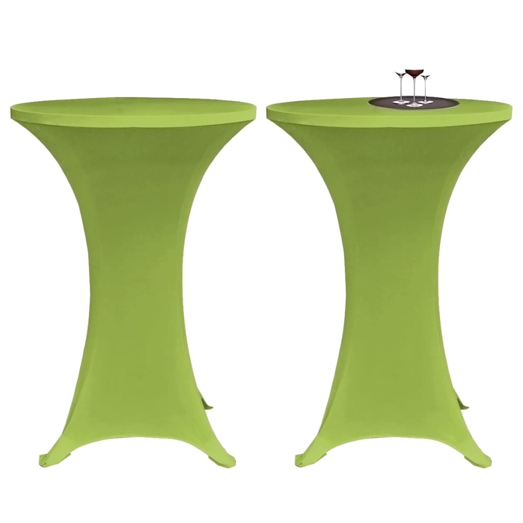 vidaXL Husă elastică pentru masă, 2 buc., verde, 60 cm vidaXL Husă elastică pentru masă, 2 buc., verde, 60 cm