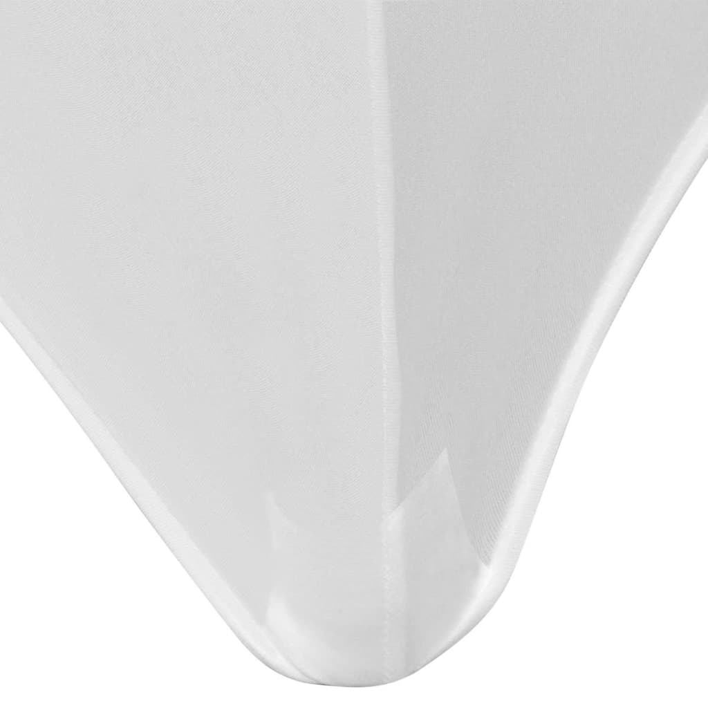 vidaXL Huse elastice pentru masă, 243 x 76 x 74 cm, alb, 2 buc. vidaXL Huse elastice pentru masă, 243 x 76 x 74 cm, alb, 2 buc.