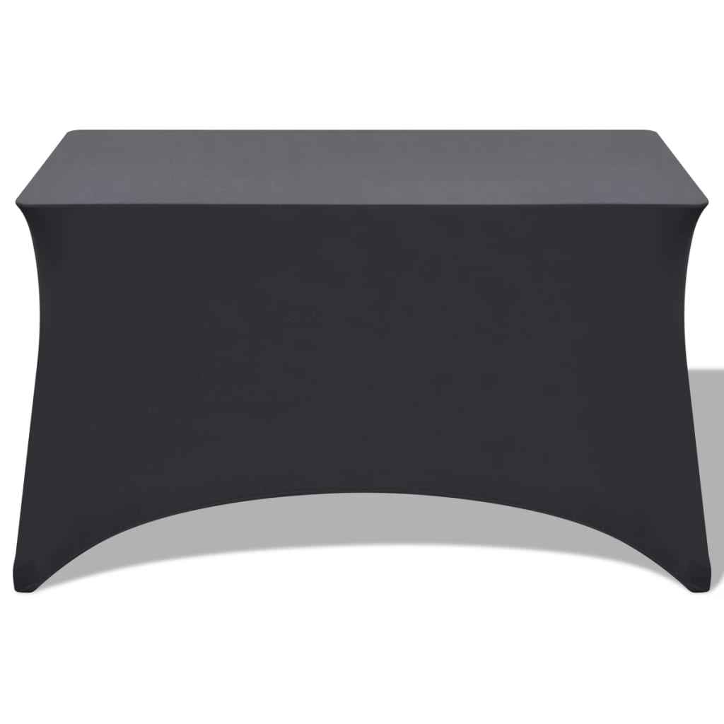 vidaXL Huse elastice pentru masă, 2 buc, 120 x 60,5 x 74 cm, antracit vidaXL Huse elastice pentru masă, 2 buc, 120 x 60,5 x 74 cm, antracit
