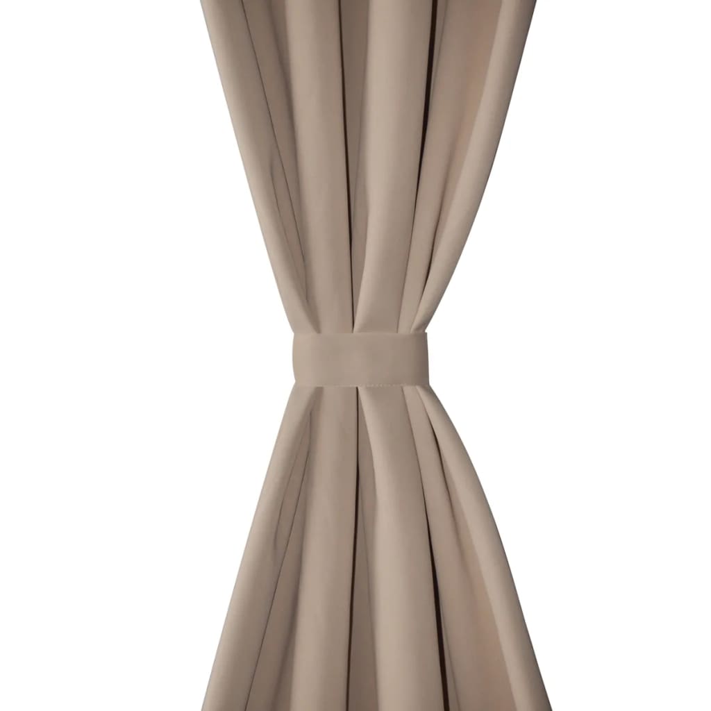 vidaXL Draperii opace cu ocheți metalici, 2 buc, 135 x 175 cm, crem vidaXL Draperii opace cu ocheți metalici, 2 buc, 135 x 175 cm, crem