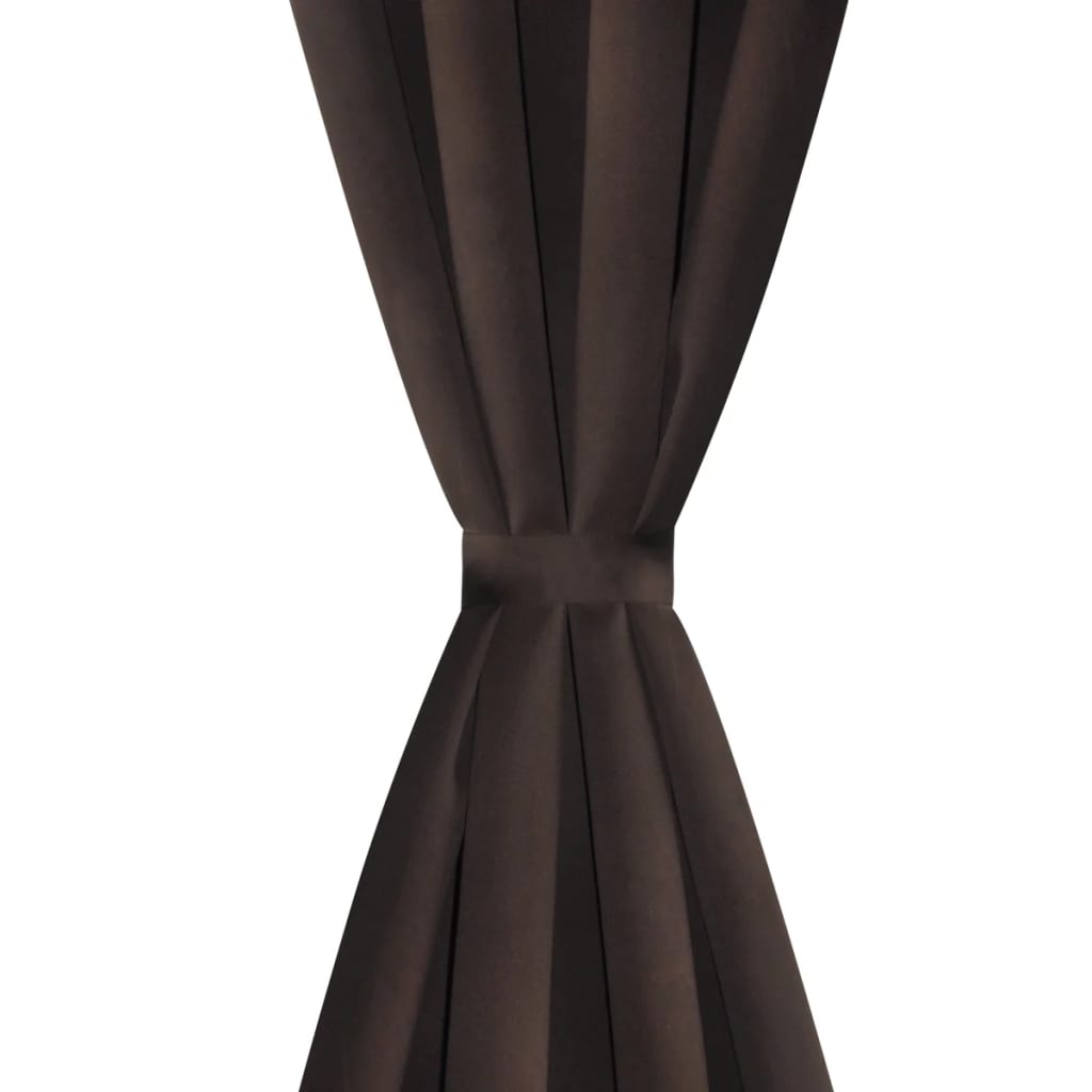 vidaXL Draperie opacă, ocheți metalici, 270 x 245 cm, maro vidaXL Draperie opacă, ocheți metalici, 270 x 245 cm, maro