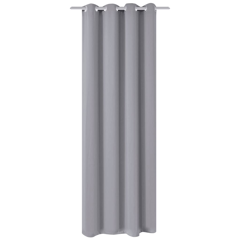 vidaXL Draperie opacă, ocheți metalici, 270 x 245 cm, gri