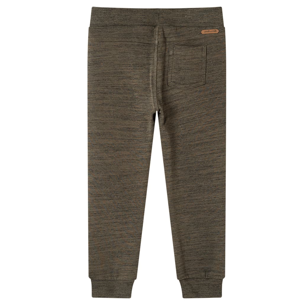 Pantaloni de trening pentru copii, kaki închis melanj, 104 Pantaloni de trening pentru copii, kaki închis melanj, 104