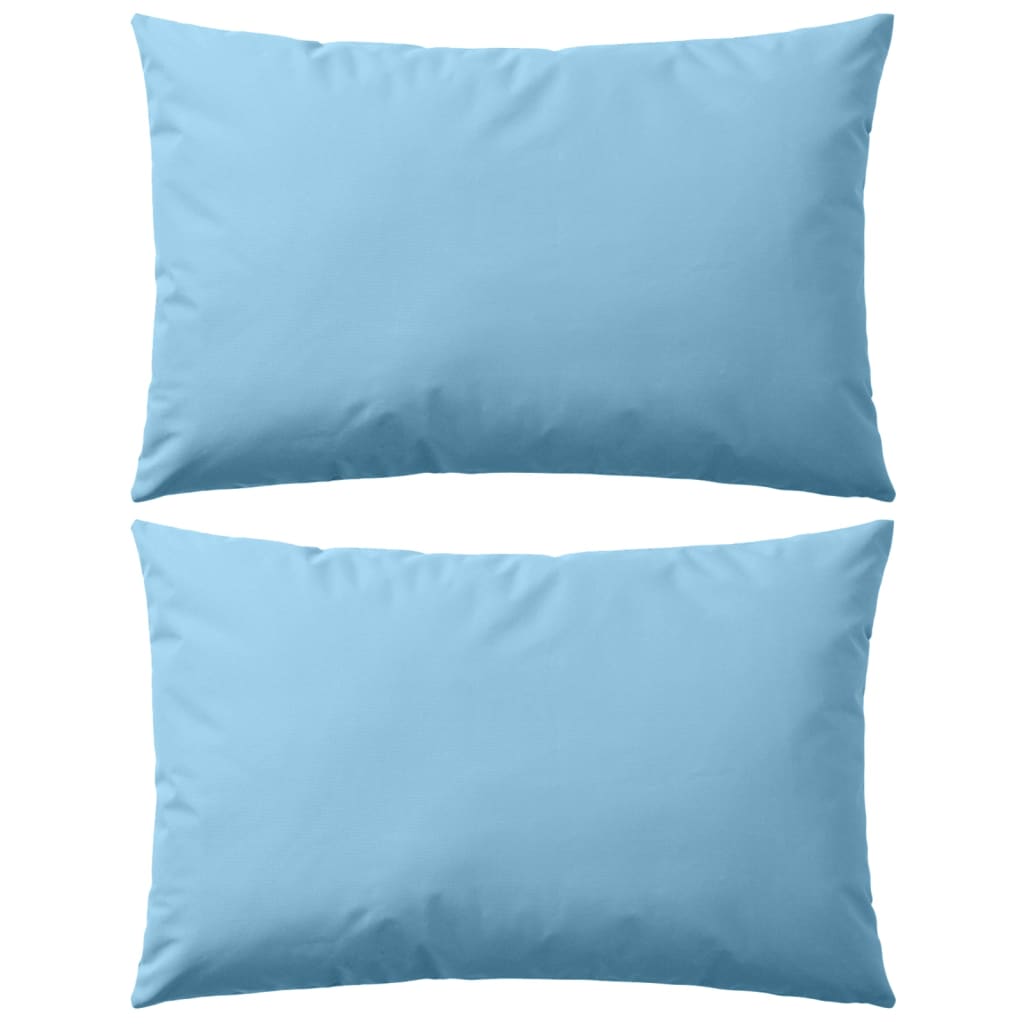 vidaXL Perne de exterior, 2 buc., albastru deschis, 60 x 40 cm vidaXL Perne de exterior, 2 buc., albastru deschis, 60 x 40 cm