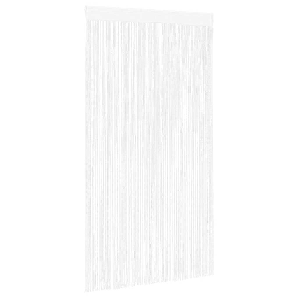 vidaXL Draperii franjuri, 2 buc., 100 x 250 cm, alb